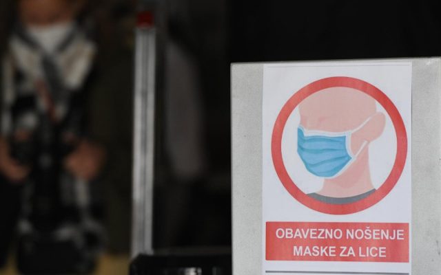 Obavijest o obaveznom nošenju maske za lice