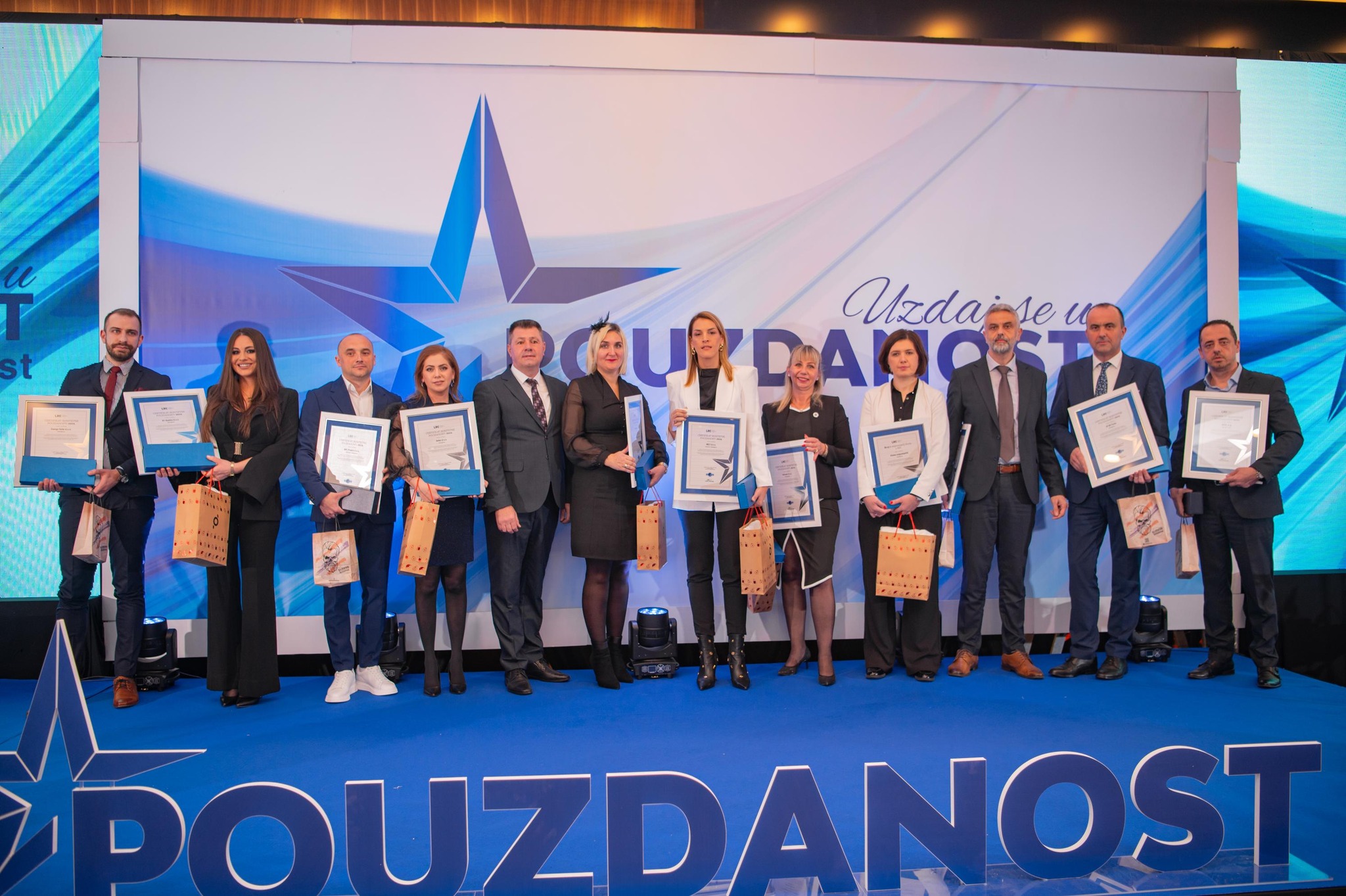 Zvijezde pouzdanosti zasijale na gala svečanosti projekta “Pouzdanost”